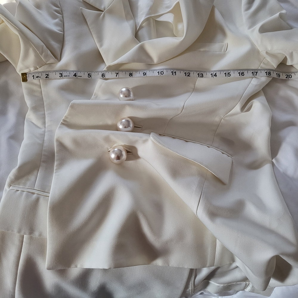 KIMHÉKIM Venus Blazer Size 38 Assymetric Ivory Off White - Picture 8 of 16